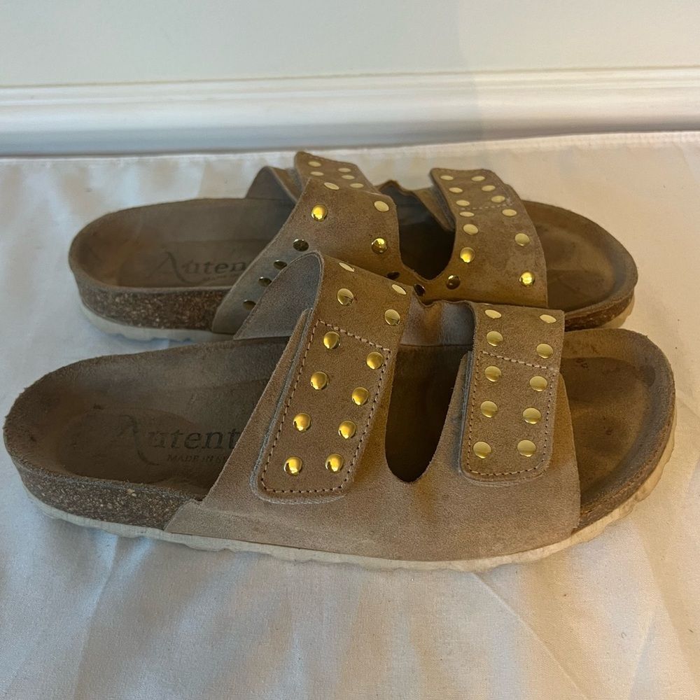 Autenti Leather Sandals Size 38 EU — 7/7.5 US - Picture 14 of 14